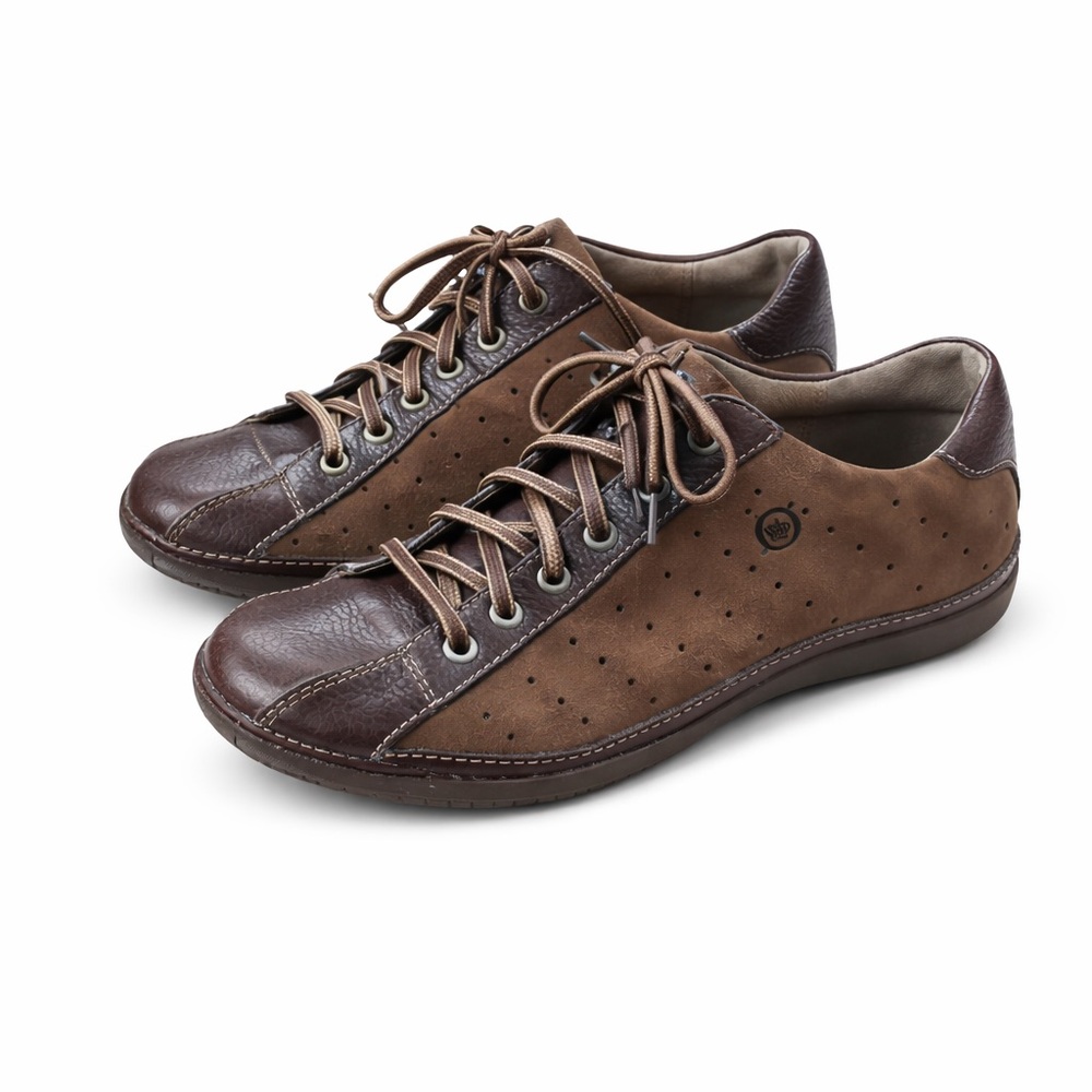 Born Vintage Brown Leather Lace-Up Shoes